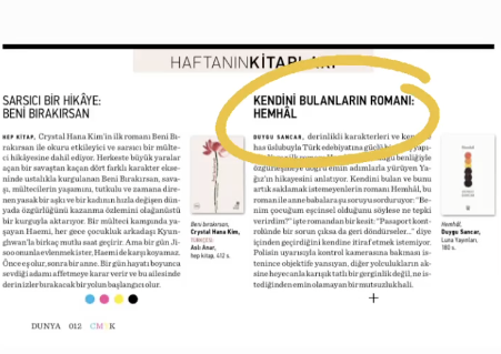 Dünya — Kendini Bulanların Romanı: Hemhâl
